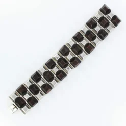 Bracelet argent et bois de rose