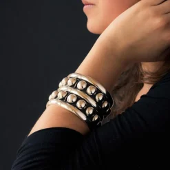 Bracelet argent manchette style Désprès