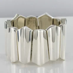Bracelet argent moderniste