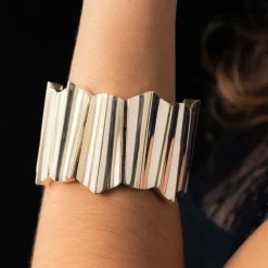 Bracelet argent moderniste