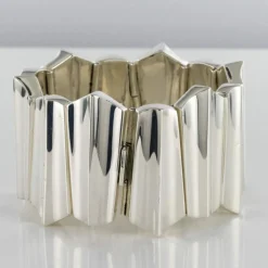 Bracelet argent moderniste