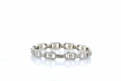 Bracelet art déco diamants en or 18k