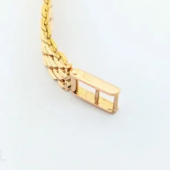 Bracelet Art déco en or jaune diamants et saphirs