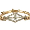 Bracelet Art Déco Or jaune Diamant