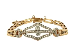 Bracelet Art Déco Or jaune Diamant