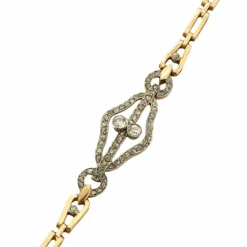 Bracelet Art Déco Or jaune Diamant