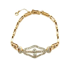 Bracelet Art Déco Or jaune Diamant
