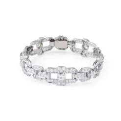Bracelet Art Déco Platine Diamants