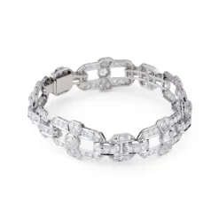 Bracelet Art Déco Platine Diamants