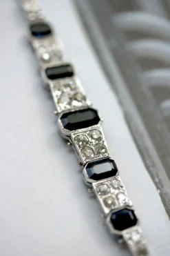 Bracelet Art Déco Saphirs et Diamants