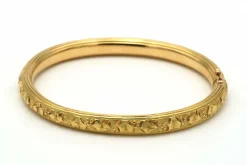 Bracelet Art Nouveau en or jaune 18 carats