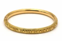 Bracelet Art Nouveau en or jaune 18 carats