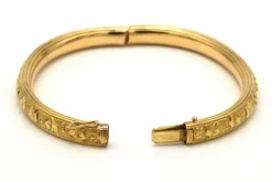 Bracelet Art Nouveau en or jaune 18 carats