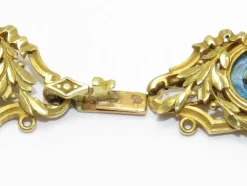 Bracelet Art Nouveau Or Email et Perles
