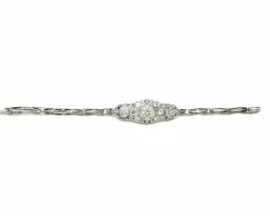 Bracelet Art-Déco or, platine et diamants