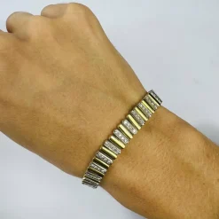 Bracelet Articulé 2 Ors Diamants