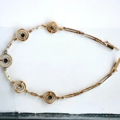 Bracelet Articulé en Deux Ors et Diamant