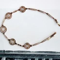 Bracelet Articulé en Deux Ors et Diamant
