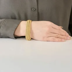 Bracelet articulé en or jaune