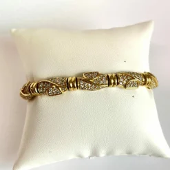 Bracelet articulé Or Jaune, diamants