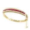 Bracelet avec rubis naturels et perles
