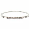 Bracelet boules or blanc
