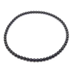 Bracelet boules or noir