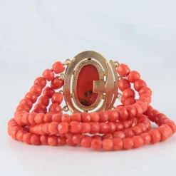 Bracelet Camée Corail
