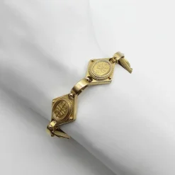 Bracelet cannetille doré style étrusque
