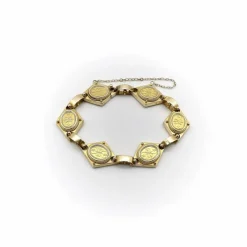 Bracelet cannetille doré style étrusque