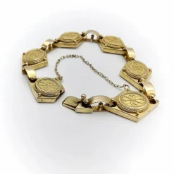 Bracelet cannetille doré style étrusque