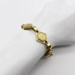 Bracelet cannetille doré style étrusque