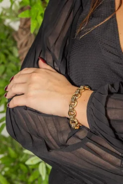 Bracelet Caplain Or jaune, Or blanc