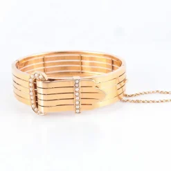 Bracelet Ceinture, Or Jaune & Perles Fines