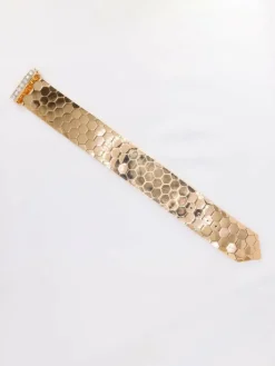 Bracelet ceinture vintage or rose diamants 1.4 ct