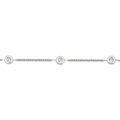 Bracelet Chaine or blanc diamant