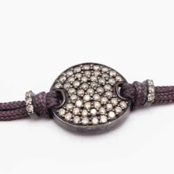 Bracelet champagne en or et diamants
