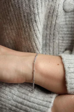 Bracelet Chaîne Or blanc
