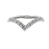Bracelet Chevron Or Gris Diamants