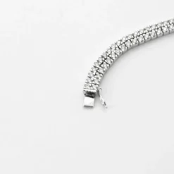 Bracelet Chevron Or Gris Diamants