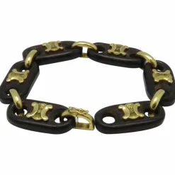 Bracelet Céline Bois et Or