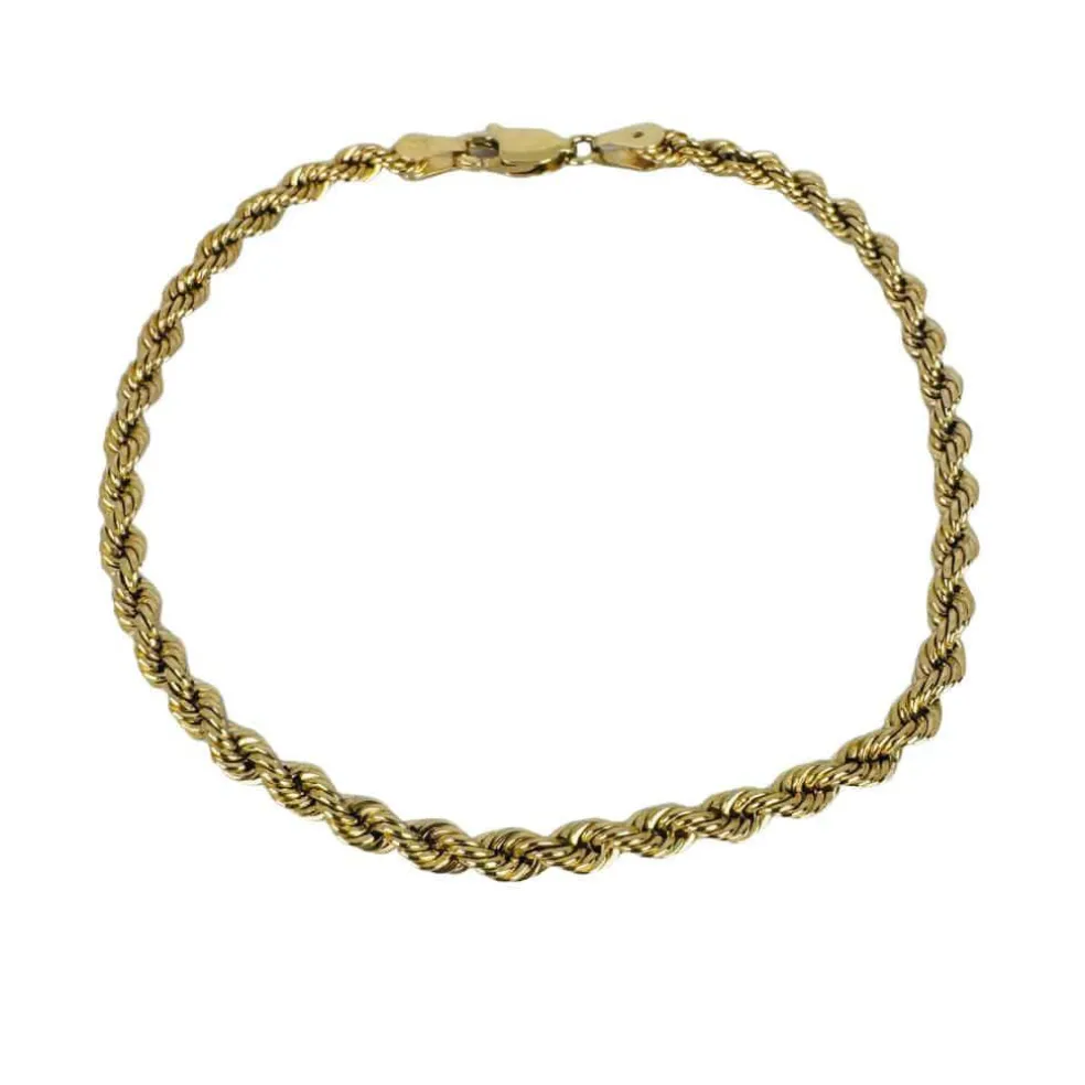 Bracelet cordon en or jaune