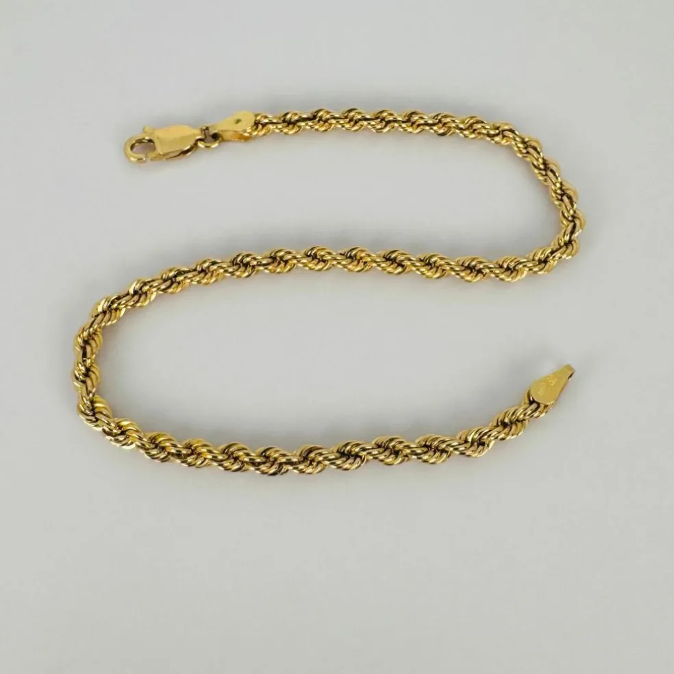 Bracelet cordon en or jaune