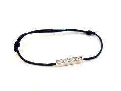 Bracelet Cordon Or blanc Diamant