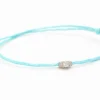 Bracelet Cordon Or blanc Diamant