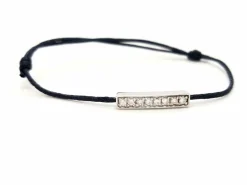 Bracelet Cordon Or blanc Diamant