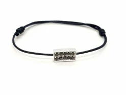 Bracelet Cordon Or blanc Diamant