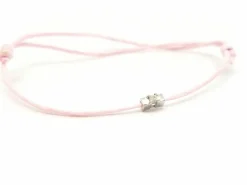 Bracelet Cordon Or blanc Diamant