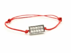 Bracelet Cordon Or blanc Diamant