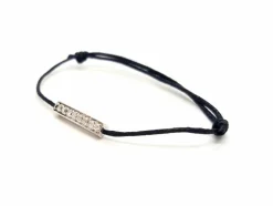 Bracelet Cordon Or blanc Diamant